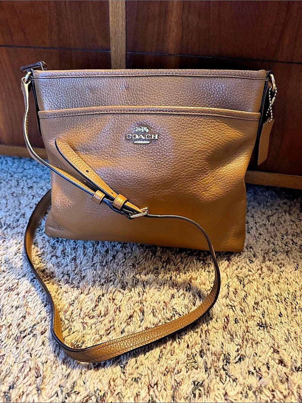 Coach Brown Leather Crossbody Bag